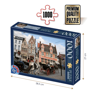 Puzzle adulți 1000 piese Peisaje de zi - Gent, Belgia -0