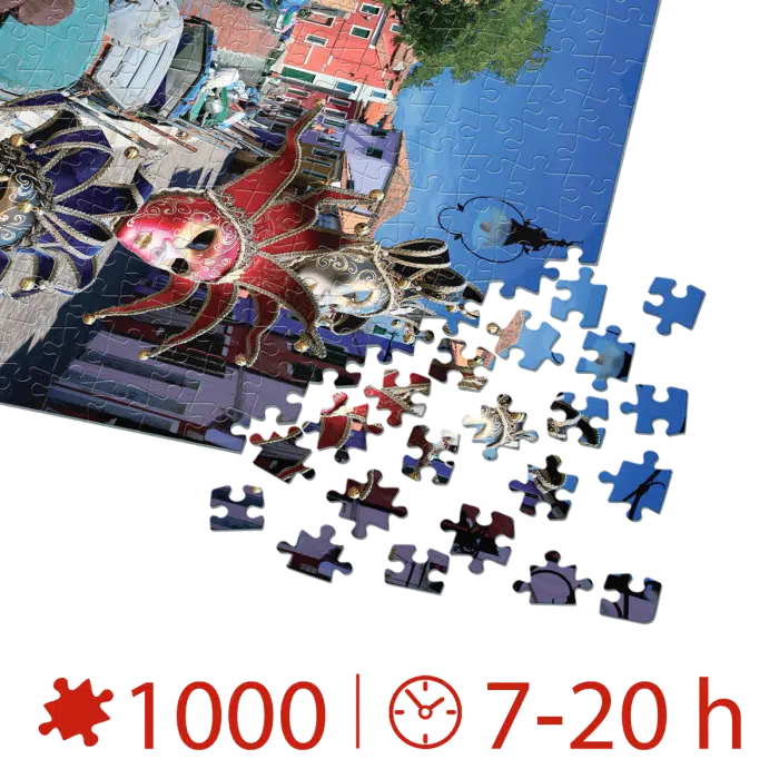 Puzzle adulți 1000 piese Peisaje de zi - Burano, Italia-35505