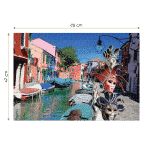 Puzzle adulți 1000 piese Peisaje de zi - Burano, Italia-35508