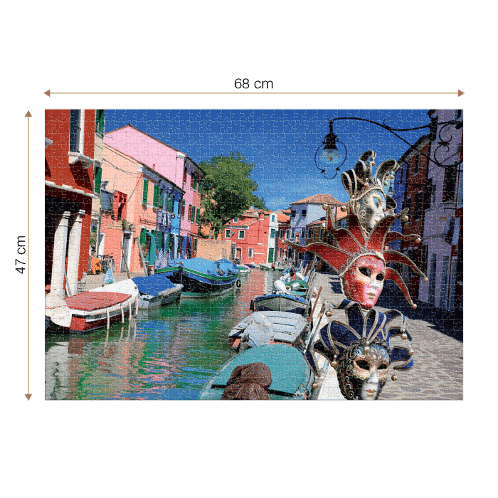 Puzzle adulți 1000 piese Peisaje de zi - Burano, Italia-35508