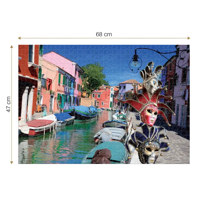 Puzzle adulți 1000 piese Peisaje de zi - Burano, Italia-35508