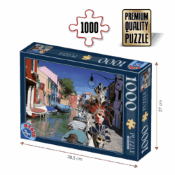 Puzzle adulți 1000 piese Peisaje de zi - Burano, Italia-0