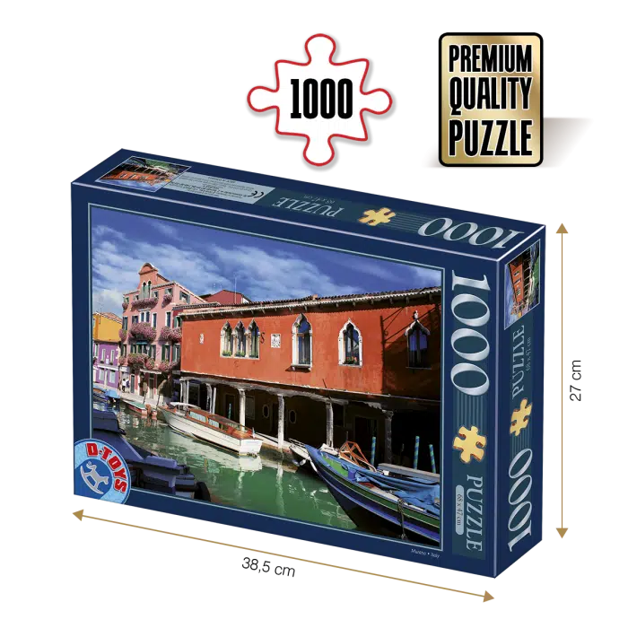 Puzzle adulți 1000 piese Peisaje de zi - Murano, Italia-0