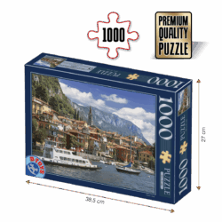 Puzzle adulți 1000 piese Peisaje de zi - Lacul Como, Italia-0