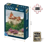 Puzzle 1000 piese - Imagini din România - Castelul Bran ziua -0