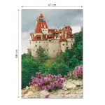 Puzzle 1000 piese - Imagini din România - Castelul Bran ziua -34440