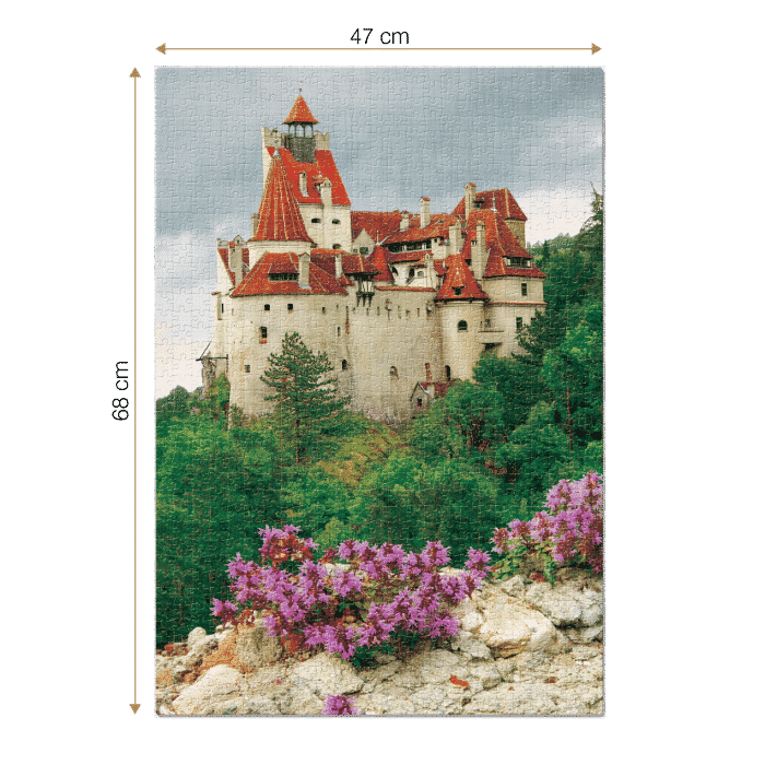 Puzzle 1000 piese - Imagini din România - Castelul Bran ziua -34440