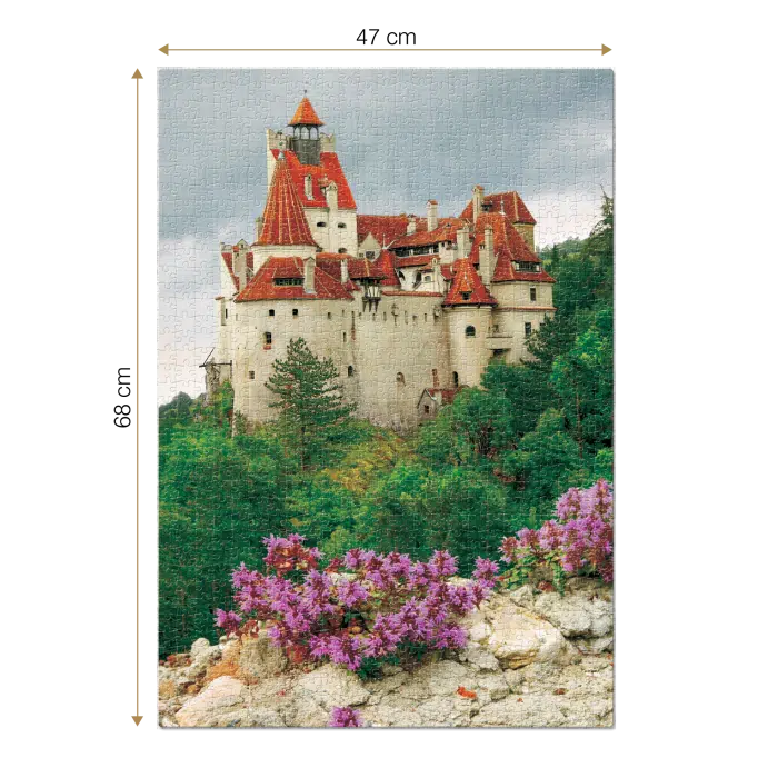 Puzzle 1000 piese - Imagini din România - Castelul Bran ziua -34440