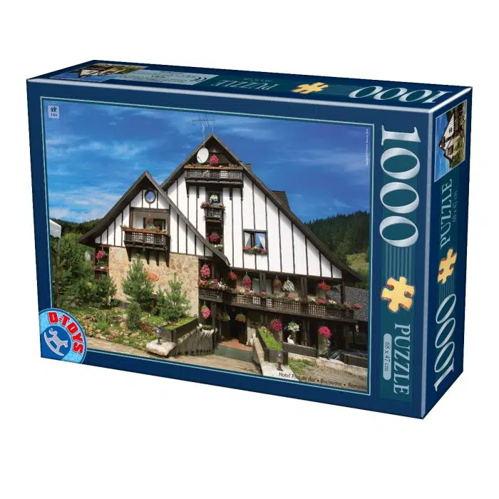 Puzzle 1000 piese - Imagini din România - Hotel Plai de Dor Bucovina -0