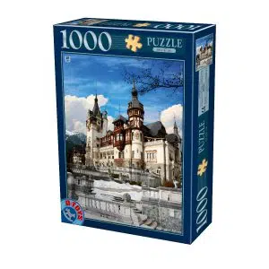 Puzzle 1000 piese - Imagini din România - Castelul Peleș ziua -0