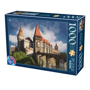 Puzzle 1000 piese - Imagini din România - Castelul Corvinilor Hunedoara ziua -0