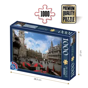 Puzzle adulți 1000 piese Locuri Celebre - Bruxelles -0