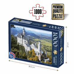 Puzzle adulți 1000 piese Locuri Celebre - Castelul Neuschwanstein -0