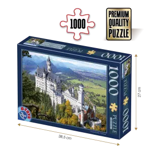 Puzzle adulți 1000 piese Locuri Celebre - Castelul Neuschwanstein -0