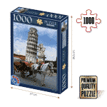 Puzzle adulți 1000 piese Locuri Celebre - Turnul din Pisa-0