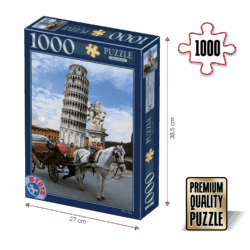 Puzzle adulți 1000 piese Locuri Celebre - Turnul din Pisa-0