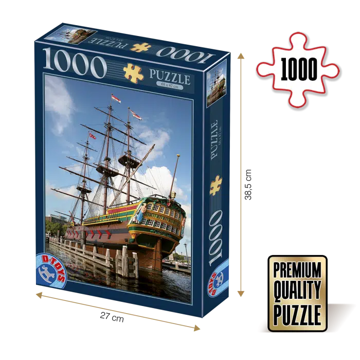 Puzzle adulți 1000 piese Locuri Celebre - Amsterdam-0