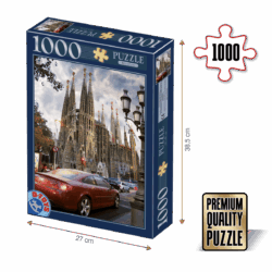 Puzzle adulți 1000 piese Locuri Celebre - Sagrada Familia-0