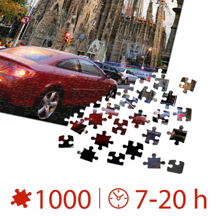 Puzzle adulți 1000 piese Locuri Celebre - Sagrada Familia-35427