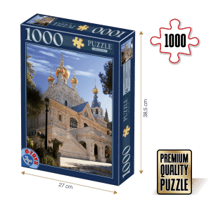 Puzzle adulți 1000 piese Locuri Celebre - Biserica Maria Magdalena, Ierusalim-0