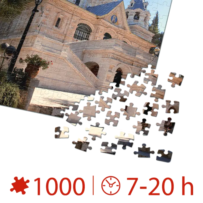 Puzzle adulți 1000 piese Locuri Celebre - Biserica Maria Magdalena, Ierusalim-35451