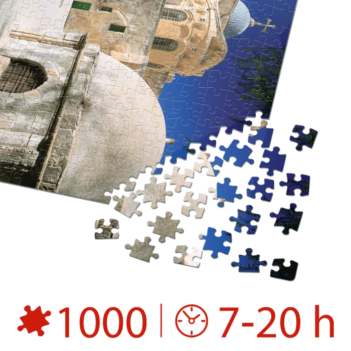 Puzzle adulți 1000 piese Locuri Celebre - Biserica Sfântului Mormânt, Ierusalim-35493