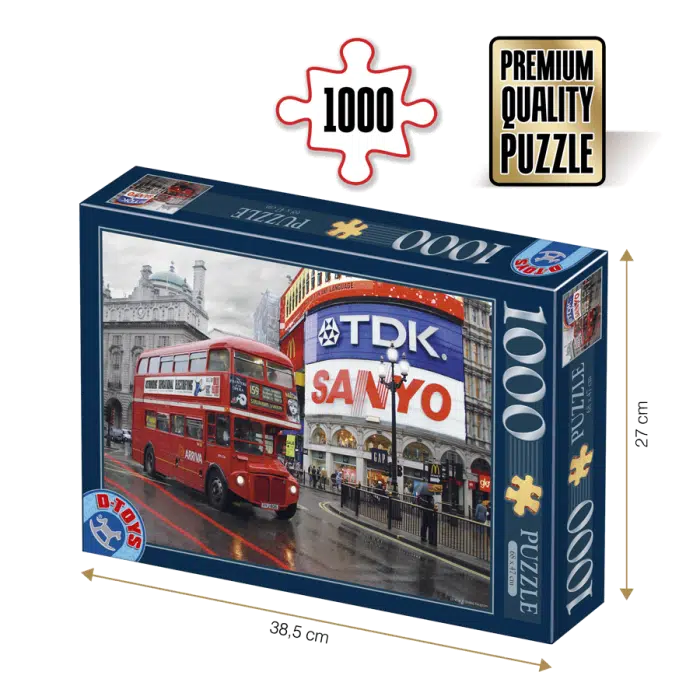 Puzzle adulți 1000 piese Peisaje de Noapte - Piccadilly Circus London-0