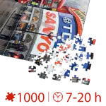 Puzzle adulți 1000 piese Peisaje de Noapte - Piccadilly Circus London-35231