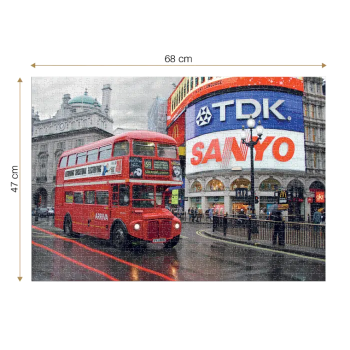 Puzzle adulți 1000 piese Peisaje de Noapte - Piccadilly Circus London-35234