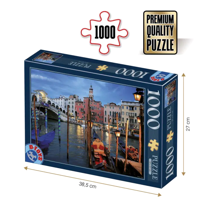 Puzzle adulți 1000 piese Peisaje de Noapte - Veneția -0