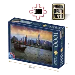 Puzzle adulți 1000 piese Peisaje de Noapte - Hong Kong-0