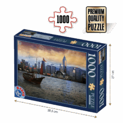 Puzzle adulți 1000 piese Peisaje de Noapte - Hong Kong-0