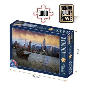 Puzzle adulți 1000 piese Peisaje de Noapte - Hong Kong-0