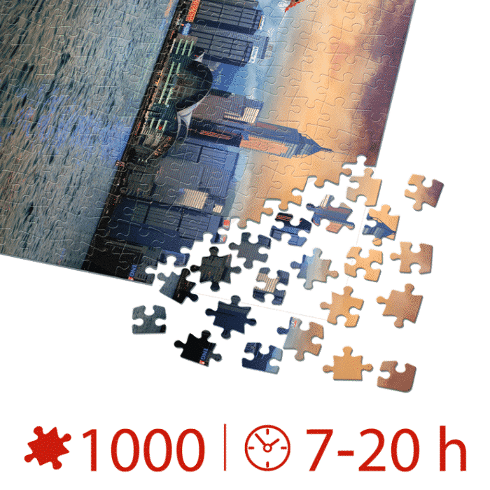Puzzle adulți 1000 piese Peisaje de Noapte - Hong Kong-35261