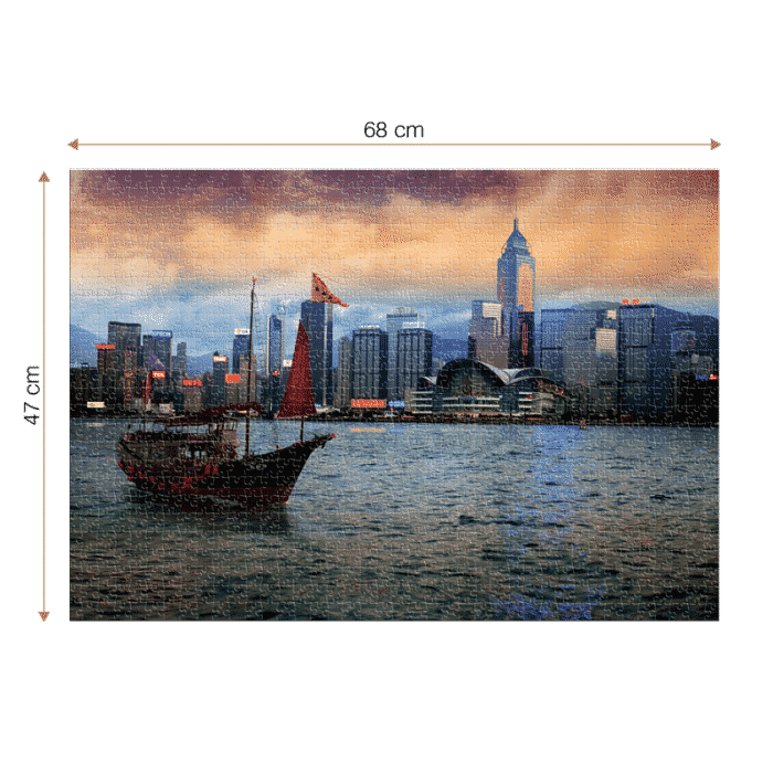 Puzzle adulți 1000 piese Peisaje de Noapte - Hong Kong-35264