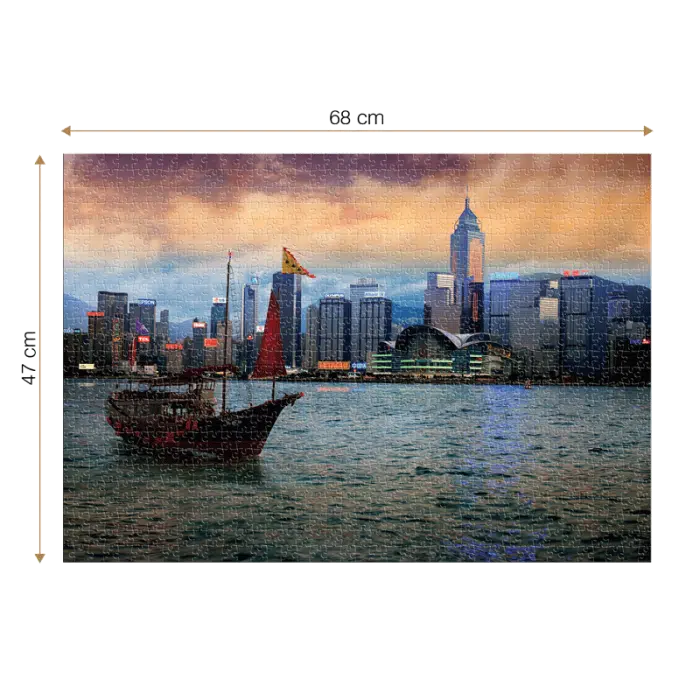Puzzle adulți 1000 piese Peisaje de Noapte - Hong Kong-35264