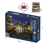 Puzzle adulți 1000 piese Peisaje de Noapte - Annecy, Franța-0