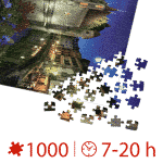 Puzzle adulți 1000 piese Peisaje de Noapte - Annecy, Franța-35267