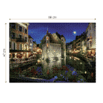 Puzzle adulți 1000 piese Peisaje de Noapte - Annecy, Franța-35270