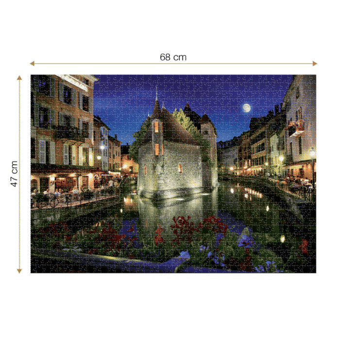 Puzzle adulți 1000 piese Peisaje de Noapte - Annecy, Franța-35270