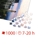 Puzzle adulți 1000 piese Peisaje de Noapte - Neuschwanstein, Germania -35273