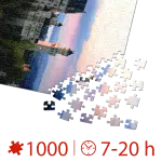 Puzzle adulți 1000 piese Peisaje de Noapte - Neuschwanstein, Germania -35273