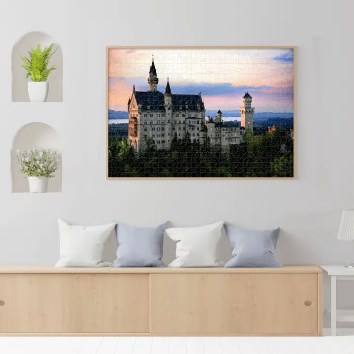 Puzzle adulți 1000 piese Peisaje de Noapte - Neuschwanstein, Germania -35277