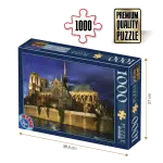 Puzzle adulți 1000 piese Peisaje de Noapte - Notre Dame-0