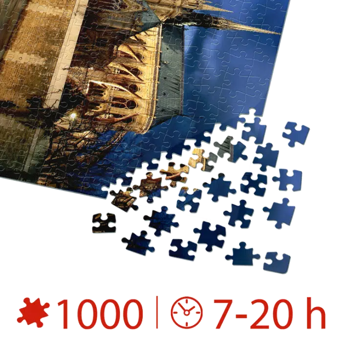 Puzzle adulți 1000 piese Peisaje de Noapte - Notre Dame-35297