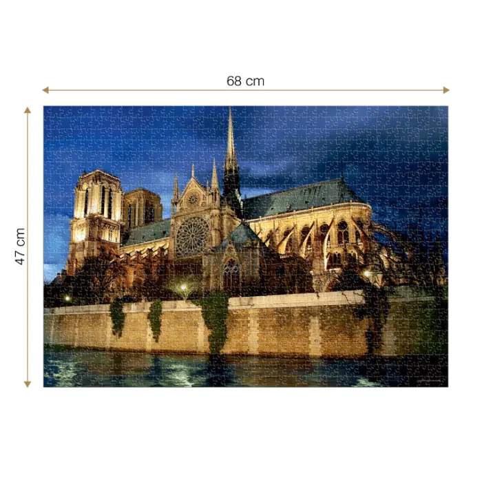 Puzzle adulți 1000 piese Peisaje de Noapte - Notre Dame-35300