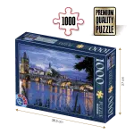 Puzzle adulți 1000 piese Peisaje de Noapte - Praga -0