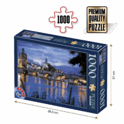 Puzzle adulți 1000 piese Peisaje de Noapte - Praga -0
