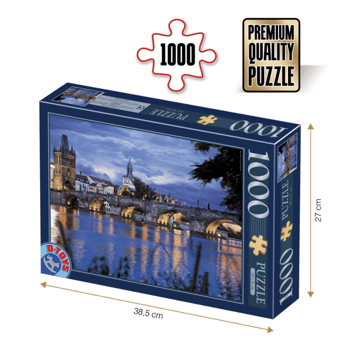 Puzzle adulți 1000 piese Peisaje de Noapte - Praga -0