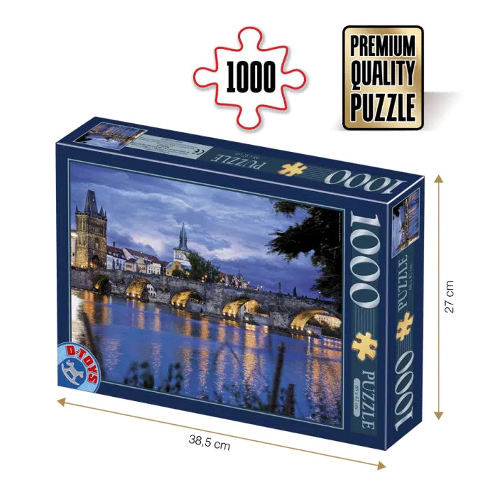 Puzzle adulți 1000 piese Peisaje de Noapte - Praga -0